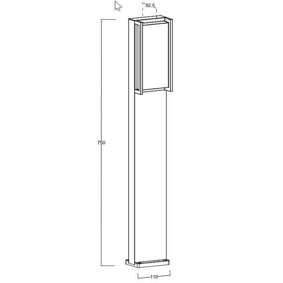 Градинска лампа QUBO Lutec LED 15W IP54 7193001118 | Osvetlenieto.bg