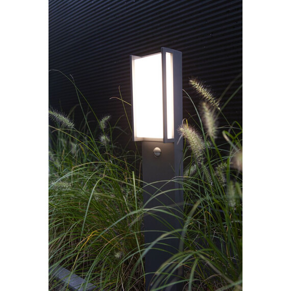 Градинска лампа QUBO PIR сензор Lutec LED 14.3W IP54 7193004118 | Osvetlenieto.bg