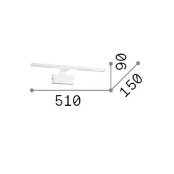 LED Аплик ALMA AP D51 BIANCO 224985 Ideal Lux | Osvetlenieto.bg