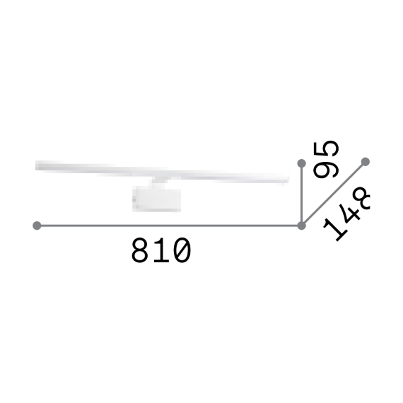 LED Аплик ALMA AP D81 CROMO 224992 Ideal Lux | Osvetlenieto.bg