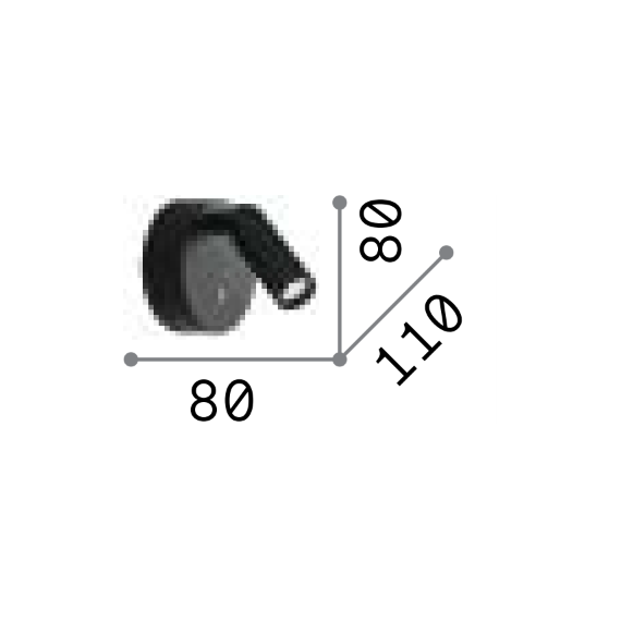 LED Аплик BEAN AP ROUND RECHARGEABLE OTTONE 350264 Ideal Lux | Osvetlenieto.bg
