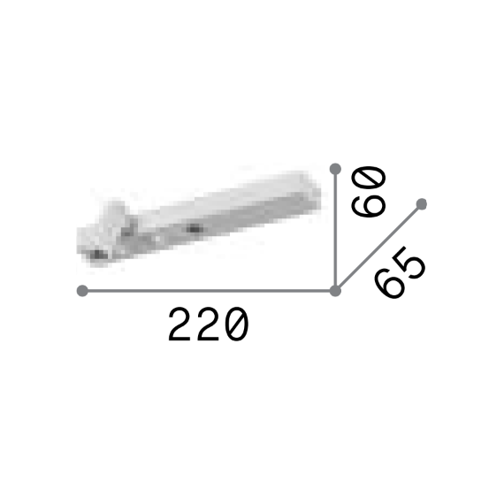 LED Аплик BONNE NUIT-1 AP BIANCO 336794 Ideal Lux | Osvetlenieto.bg