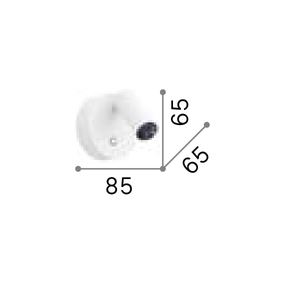 LED Аплик ELF AP NERO 347462 Ideal Lux | Osvetlenieto.bg