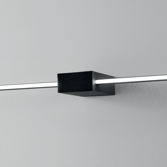 LED Аплик ESSENCE AP SQUARE D075 LUCE DIR. NERO 3000K 311760 Ideal Lux | Osvetlenieto.bg
