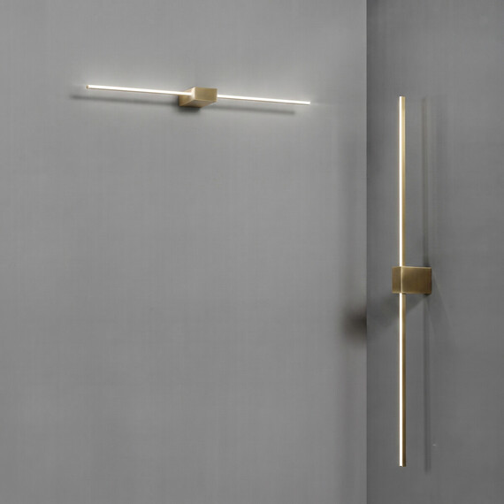LED Аплик ESSENCE AP SQUARE D075 LUCE DIR. OTTONE 3000K 371689 Ideal Lux | Osvetlenieto.bg