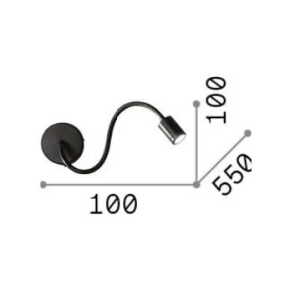 LED Аплик FOCUS-1 AP CROMO 097206 Ideal Lux | Osvetlenieto.bg