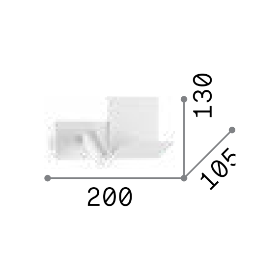 LED Аплик KOMODO-2 AP BIANCO 306810 Ideal Lux | Osvetlenieto.bg