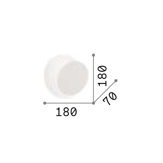 LED Аплик TICK AP ORO 238944 Ideal Lux | Osvetlenieto.bg