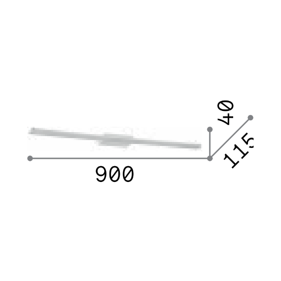 LED Аплик за баня MAKE-UP AP D90 287676 Ideal Lux  IP54 | Osvetlenieto.bg