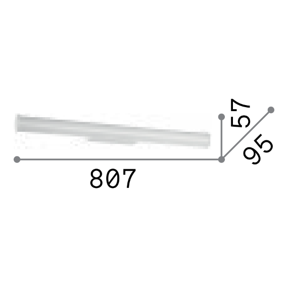 LED Аплик за баня PRETTY AP D080 287775 Ideal Lux IP54 | Osvetlenieto.bg