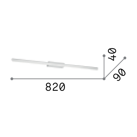 LED Аплик за баня RIFLESSO AP D82 BIANCO 331690 Ideal Lux  IP54 | Osvetlenieto.bg