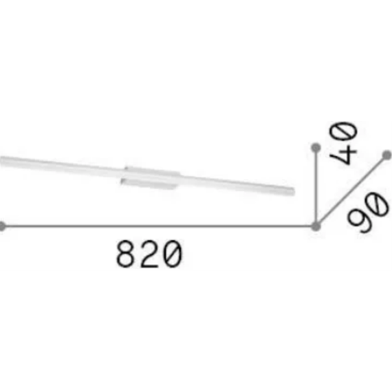 LED Аплик за баня RIFLESSO AP D82 CROMO 345130 Ideal Lux  IP54 | Osvetlenieto.bg