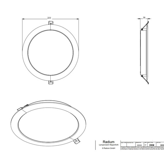LED луна Radium Essence 22W 2420lm 4000K IP54 | Osvetlenieto.bg