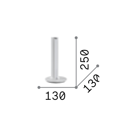LED Настолна лампа DORICA TL1 BLU 366104 Ideal Lux | Osvetlenieto.bg