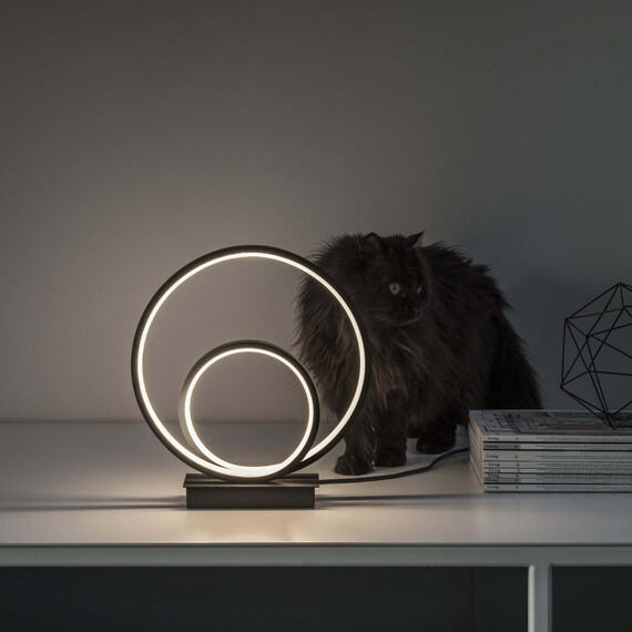 LED Настолна лампа OZ TL ON-OFF NERO 3000K 269481 Ideal Lux | Osvetlenieto.bg