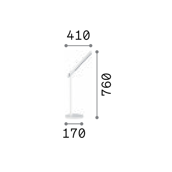 LED Настолна лампа PIVOT TL BIANCO 289168 Ideal Lux CCT 3000K-6000K | Osvetlenieto.bg