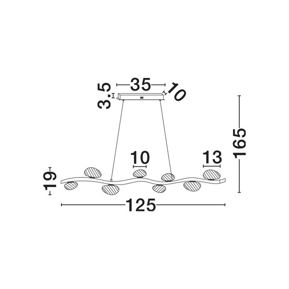 LED Полилей SEVERO 9187030 NovaLuce 27W 3000K Triac Dimmable | Osvetlenieto.bg