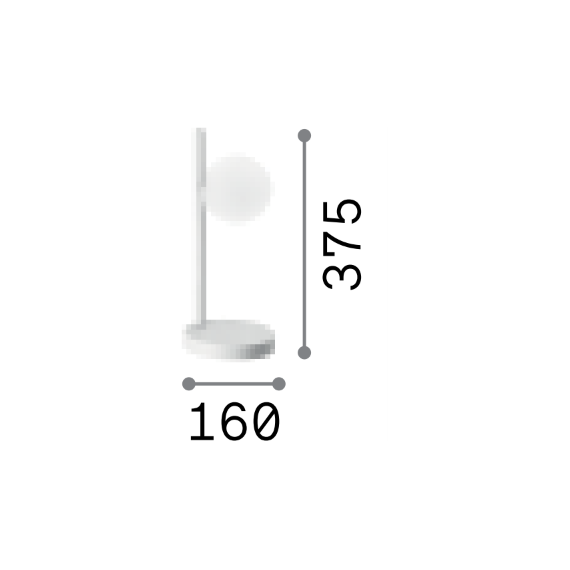 Настолна лампа BINOMIO TL1 OTTONE 353258 Ideal Lux 1xG9 | Osvetlenieto.bg