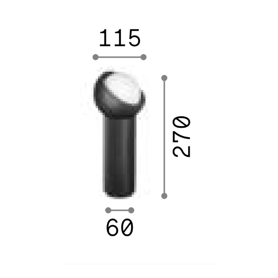 Настолна лампа BLOOM TL1 BIG OTTONE 366524 Ideal Lux 1xG9 | Osvetlenieto.bg