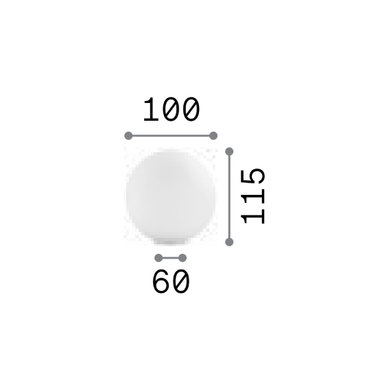 Настолна лампа MAPA BIANCO TL1 D10 310817 Ideal Lux 1xG9 | Osvetlenieto.bg