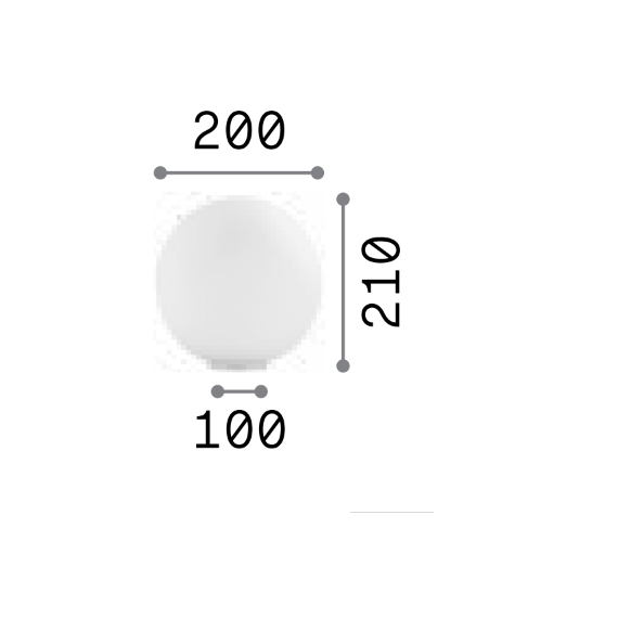 Настолна лампа MAPA BIANCO TL1 D20 009155 Ideal Lux 1xE27 | Osvetlenieto.bg