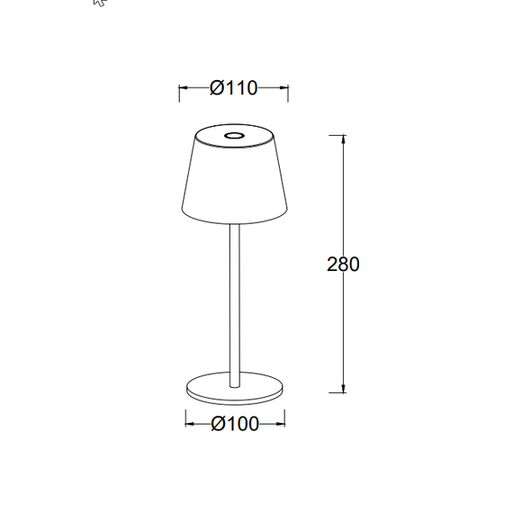 Настолна лампа ROBLE Lutec LED 1.1W IP54 8500601012 | Osvetlenieto.bg