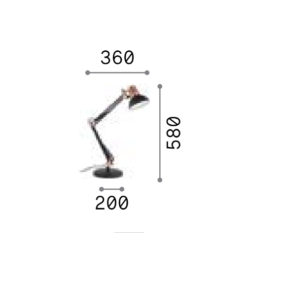 Настолна лампа WALLY TL1 TOTALE BIANCO 193991 Ideal Lux 1xE27 | Osvetlenieto.bg
