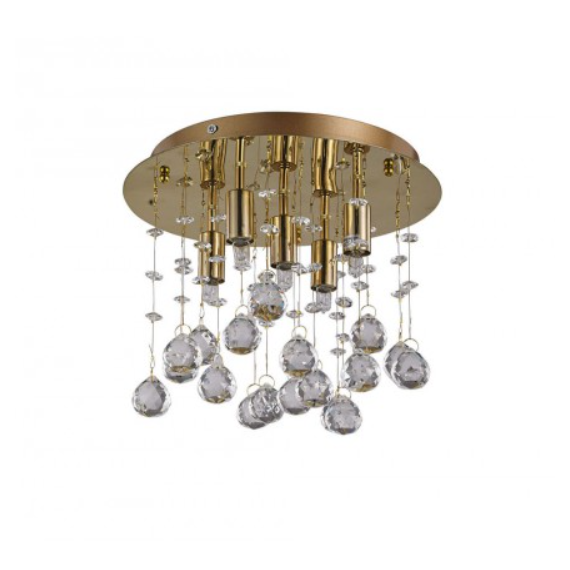 Плафон MOONLIGHT PL5 ORO 094663 Ideal Lux 5xG9 | Osvetlenieto.bg