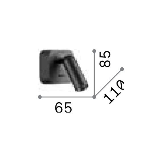 LED Аплик BEAN AP SQUARE NICKEL 260679 Ideal Lux | Osvetlenieto.bg