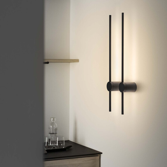 LED Аплик ESSENCE AP ROUND D075 LUCE IND. NERO 3000K 265643 Ideal Lux | Osvetlenieto.bg