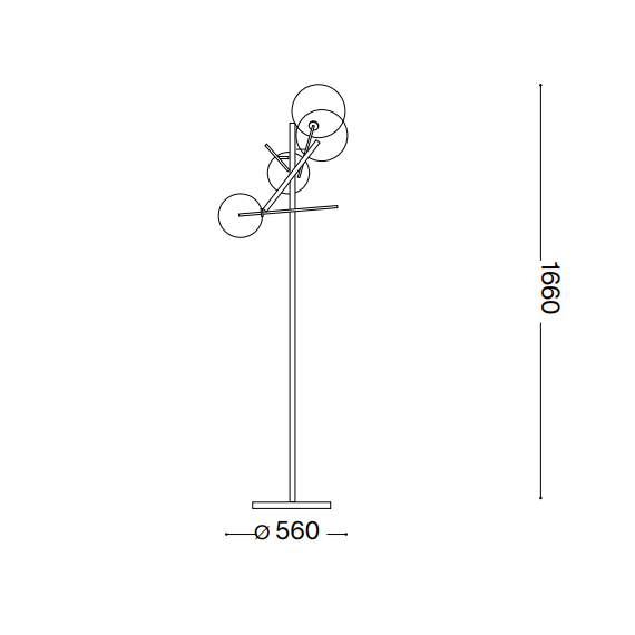 Лампион EQUINOXE PT4 FUME' SFUMATO 348292 Ideal Lux 4xG4 | Osvetlenieto.bg