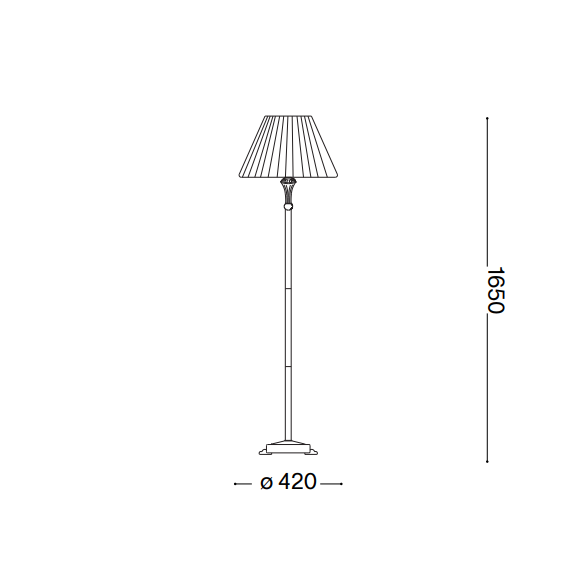 Лампион FIRENZE PT1 BIANCO 002880 Ideal Lux 1xE27 | Osvetlenieto.bg