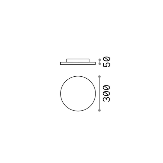 LED Външен плафон MIB PL ROUND 3000K 269115 Ideal Lux  IP65 | Osvetlenieto.bg