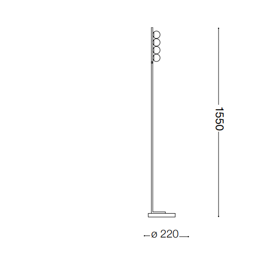LED Лампион BINOMIO LED PT4 OTTONE 328324 Ideal Lux | Osvetlenieto.bg
