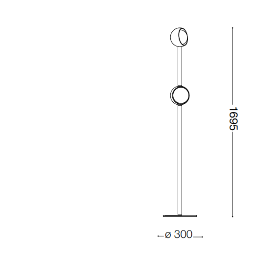 LED Лампион BLOOM PT2 OTTONE 366616 Ideal Lux | Osvetlenieto.bg