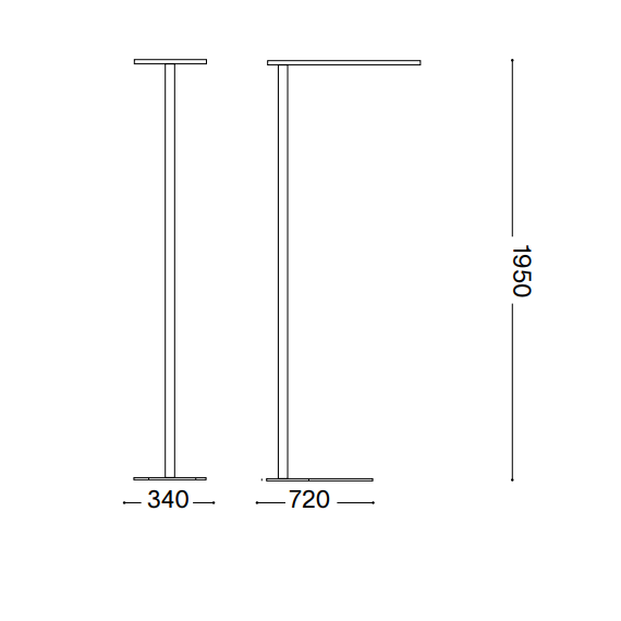 LED Лампион COMFORT-1 PT NERO 4000K 306469 Ideal Lux | Osvetlenieto.bg