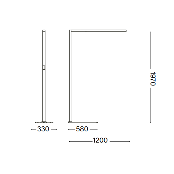 LED Лампион COMFORT-2 PT BIANCO CCT 2700K-5700K 345307 Ideal Lux | Osvetlenieto.bg