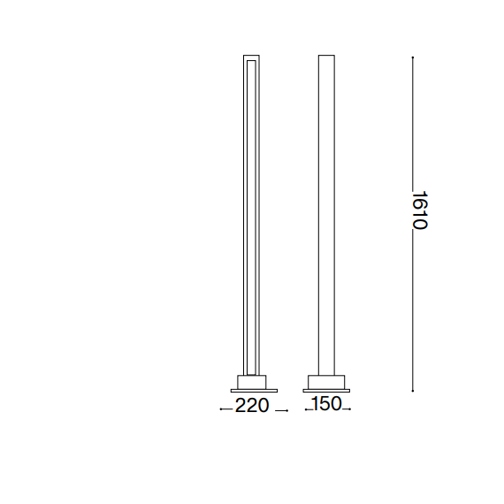 LED Лампион CRAFT PT 284484 Ideal Lux | Osvetlenieto.bg