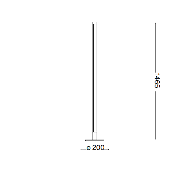 LED Лампион YOKO PT NERO 258904 Ideal Lux | Osvetlenieto.bg