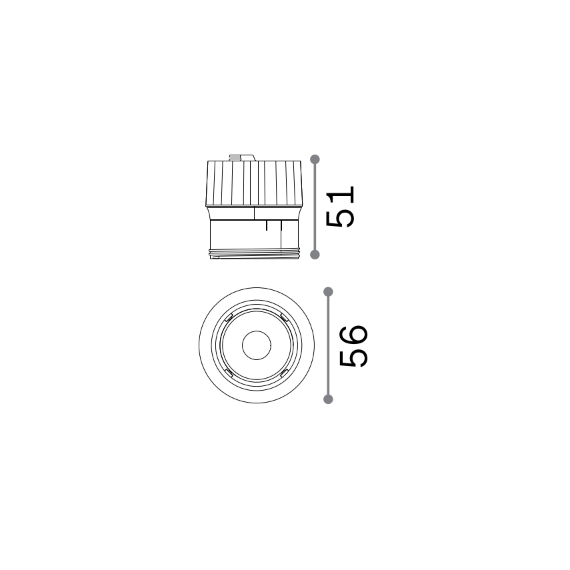 LED Луна за вграждане DYNAMIC SOURCE 09W 3000K 252988 Ideal Lux | Osvetlenieto.bg