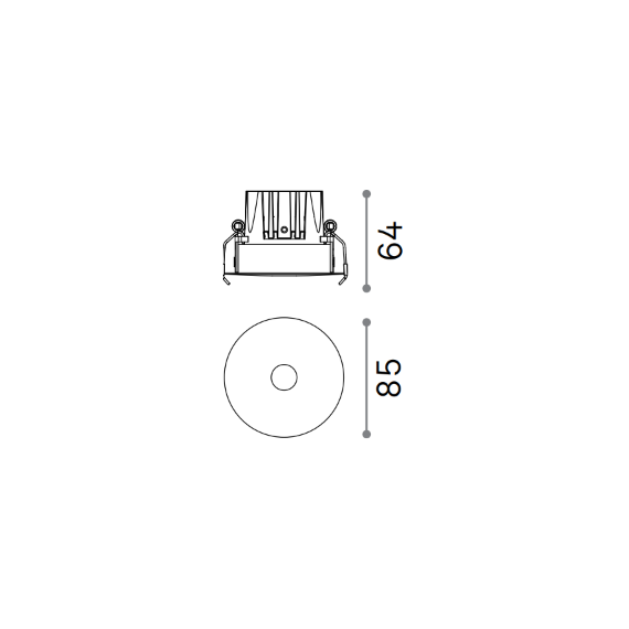 LED Луна за вграждане INFINITY FI TRIM 12W 3000K BIANCO 356112 Ideal Lux | Osvetlenieto.bg