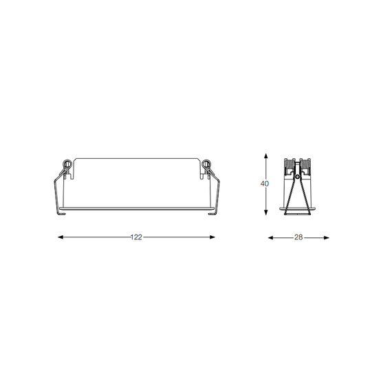 LED Луна за вграждане LIKA FI SLIM 10W 3000K BIANCO 327501 Ideal Lux | Osvetlenieto.bg