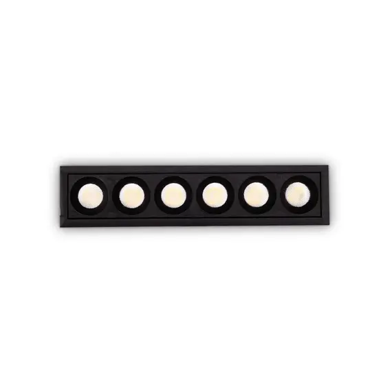 LED Луна за вграждане LIKA FI SLIM 10W 3000K NERO 305813 Ideal Lux | Osvetlenieto.bg