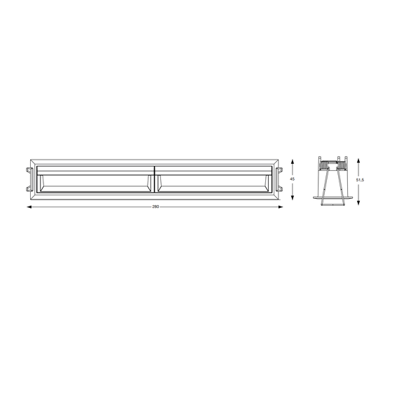 LED Луна за вграждане LIKA FI TRIM WALLWASHER 21W 3000K BIANCO 367330 Ideal Lux | Osvetlenieto.bg