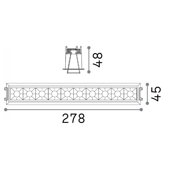 LED Луна за вграждане LIKA FI TRIM 20W 4000K BIANCO 267883 Ideal Lux | Osvetlenieto.bg