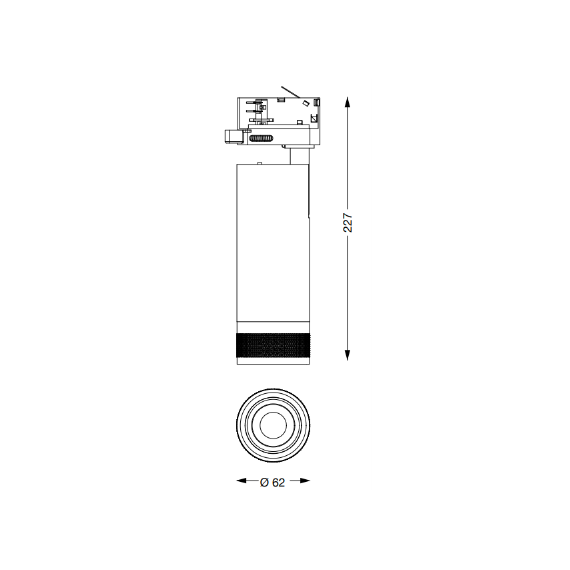 LED Спот за шина 4L EOS 15W 2700K ON-OFF NE 340791 Ideal Lux | Osvetlenieto.bg