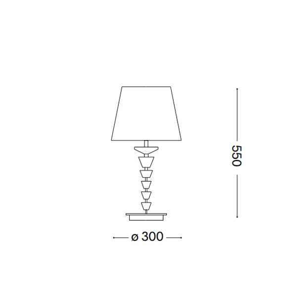Настолна лампа PEGASO TL1 BIG BIANCO 059259 Ideal Lux 1xE27 | Osvetlenieto.bg