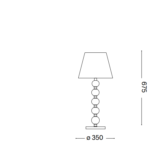 Настолна лампа QUEEN TL1 BIG 077758 Ideal Lux 1xE27 | Osvetlenieto.bg