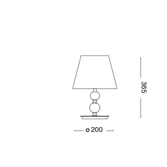 Настолна лампа QUEEN TL1 SMALL 077734 Ideal Lux 1xE27 | Osvetlenieto.bg