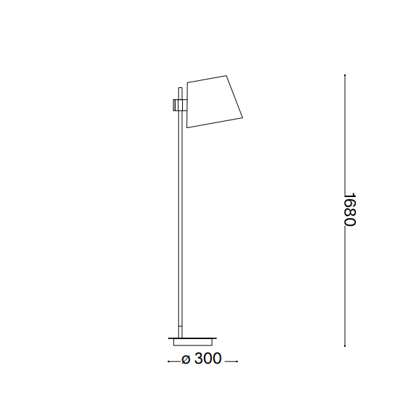 Лампион AXEL PT1 BIANCO 272245 Ideal Lux 1xE27 | Osvetlenieto.bg